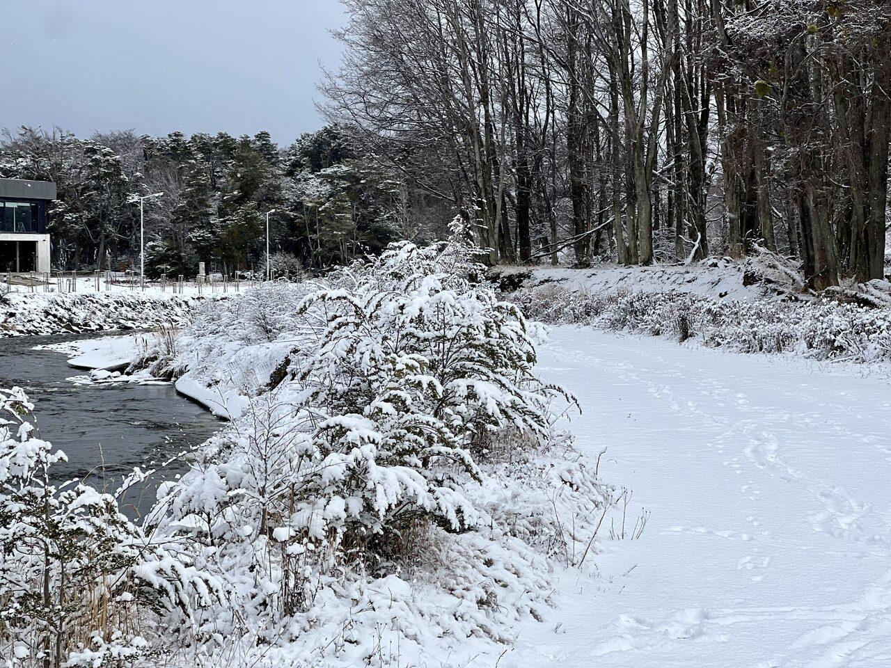 Imagen ilustrativa de un camino con nieve.